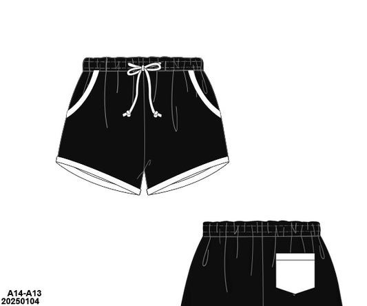 Black & White boy swim shorts