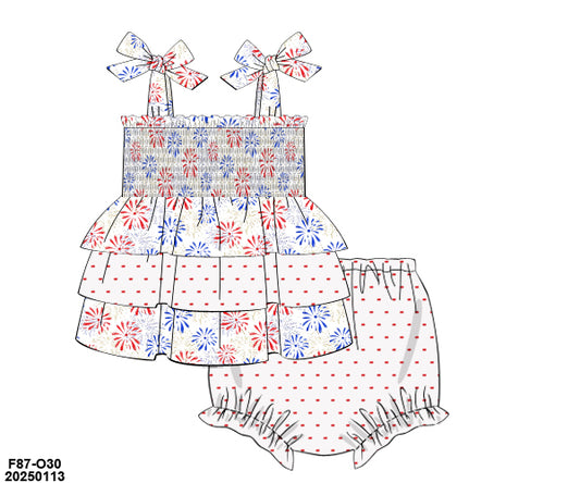 You're a firework girl diaper set