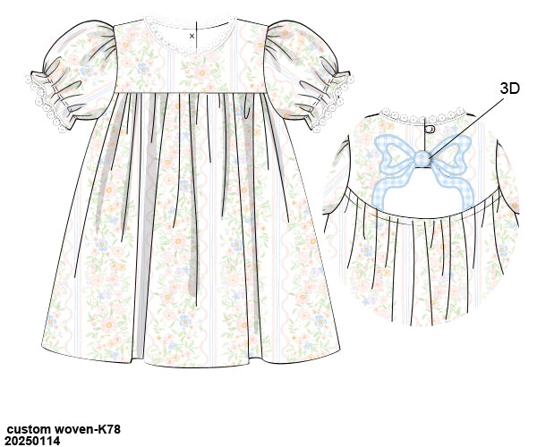 McKinley's Floral Bow Dress