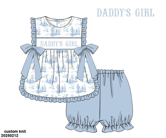 DUCK TOILE APRON SHORT SET