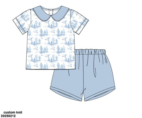 DUCK TOILE BOYS SHORT SET