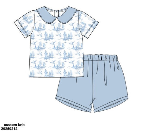 DUCK TOILE BOYS SHORT SET