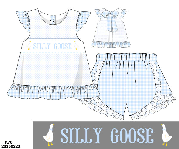 Silly goose girl short set