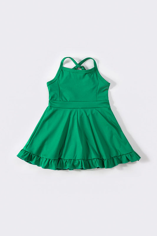 Green tennis dress
