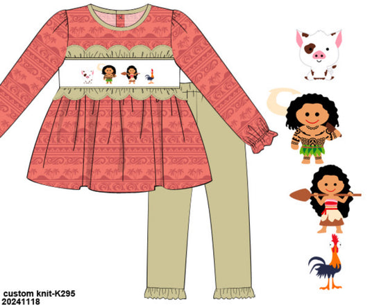 The Ocean is calling girls pants set