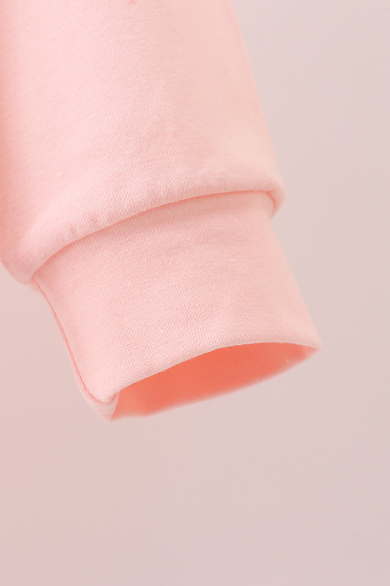 Pink santa claus print top