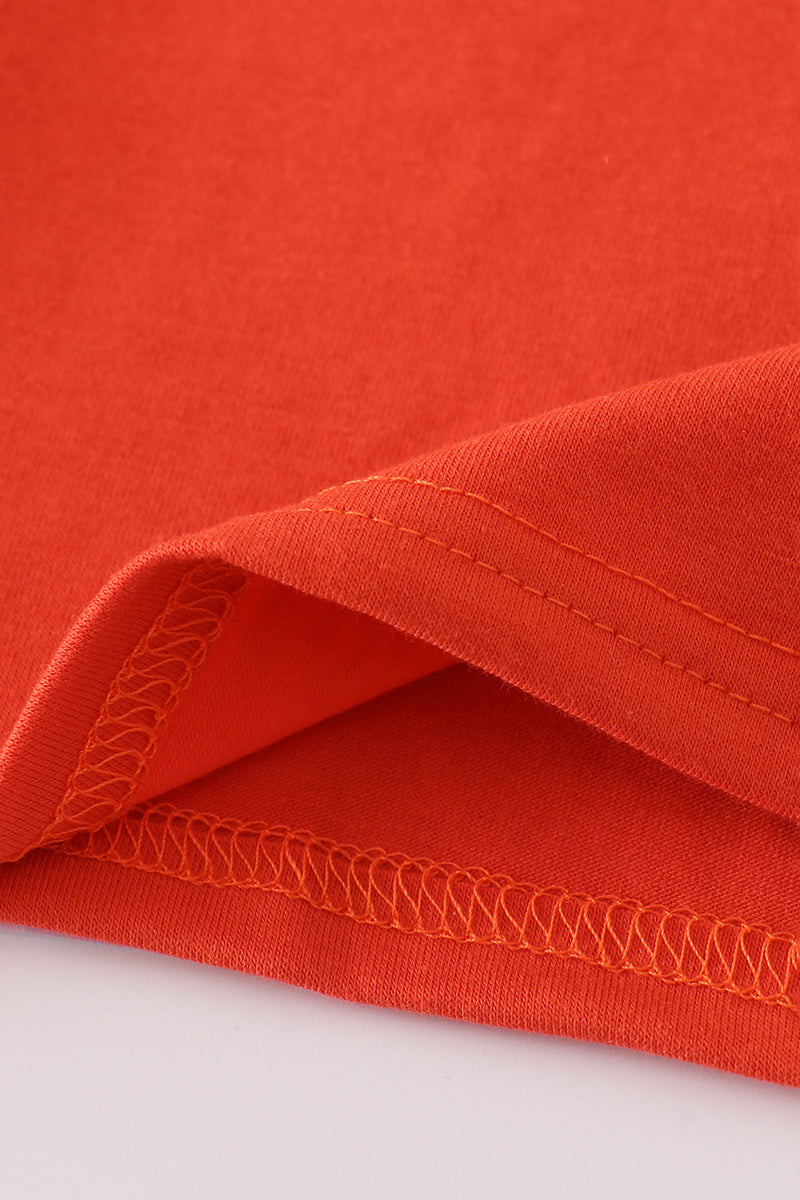 Fox embroidery gingham pants set