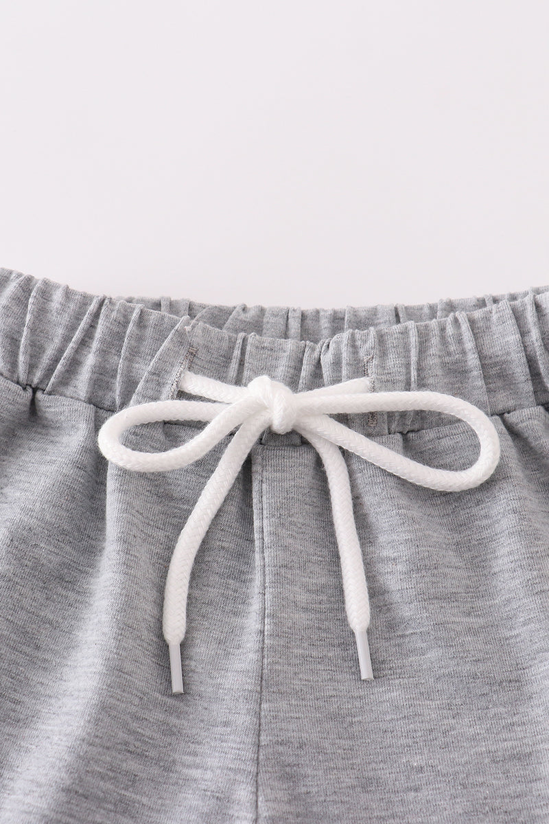 Maroon Alabama GAME DAY glitter shorts set