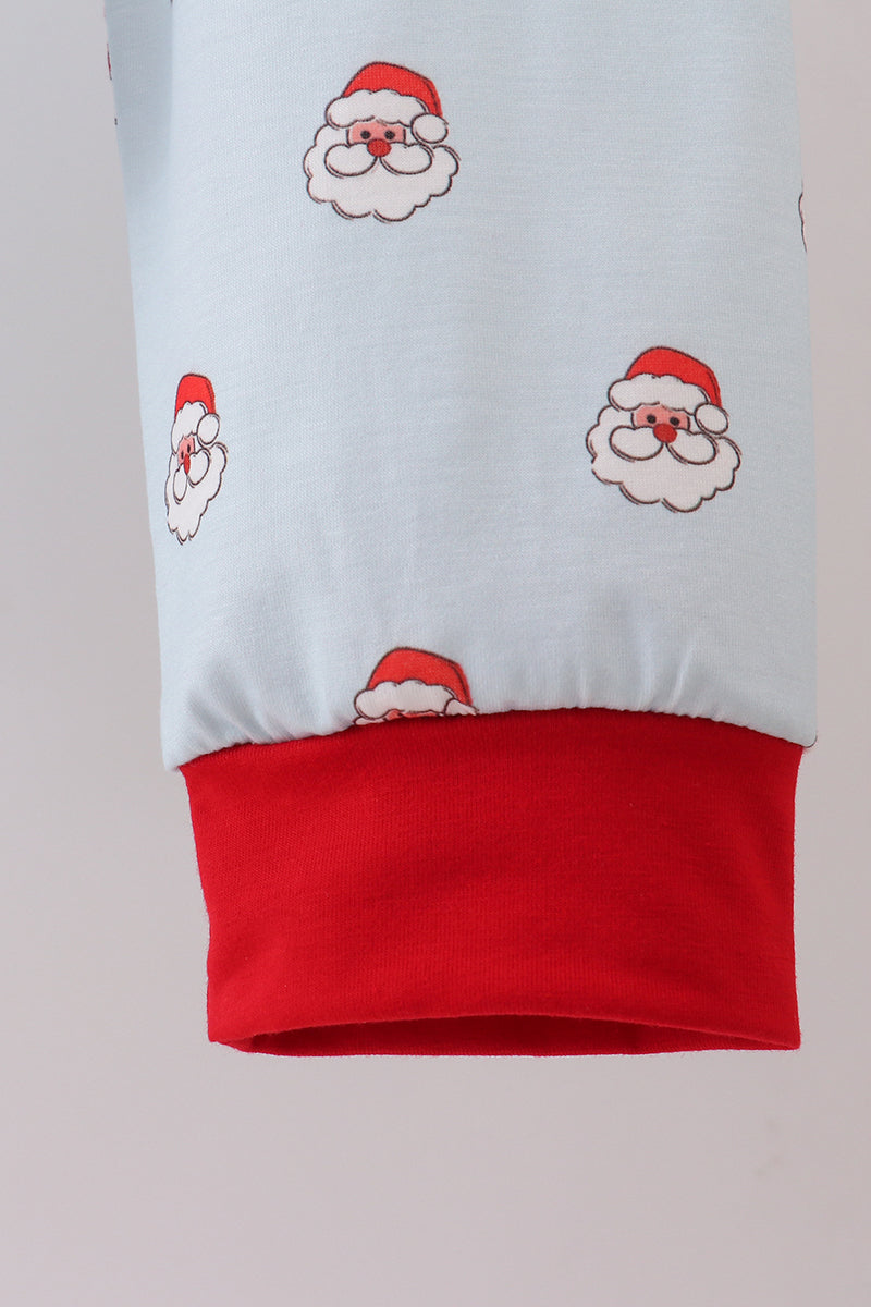 Christmas santa claus print pants set