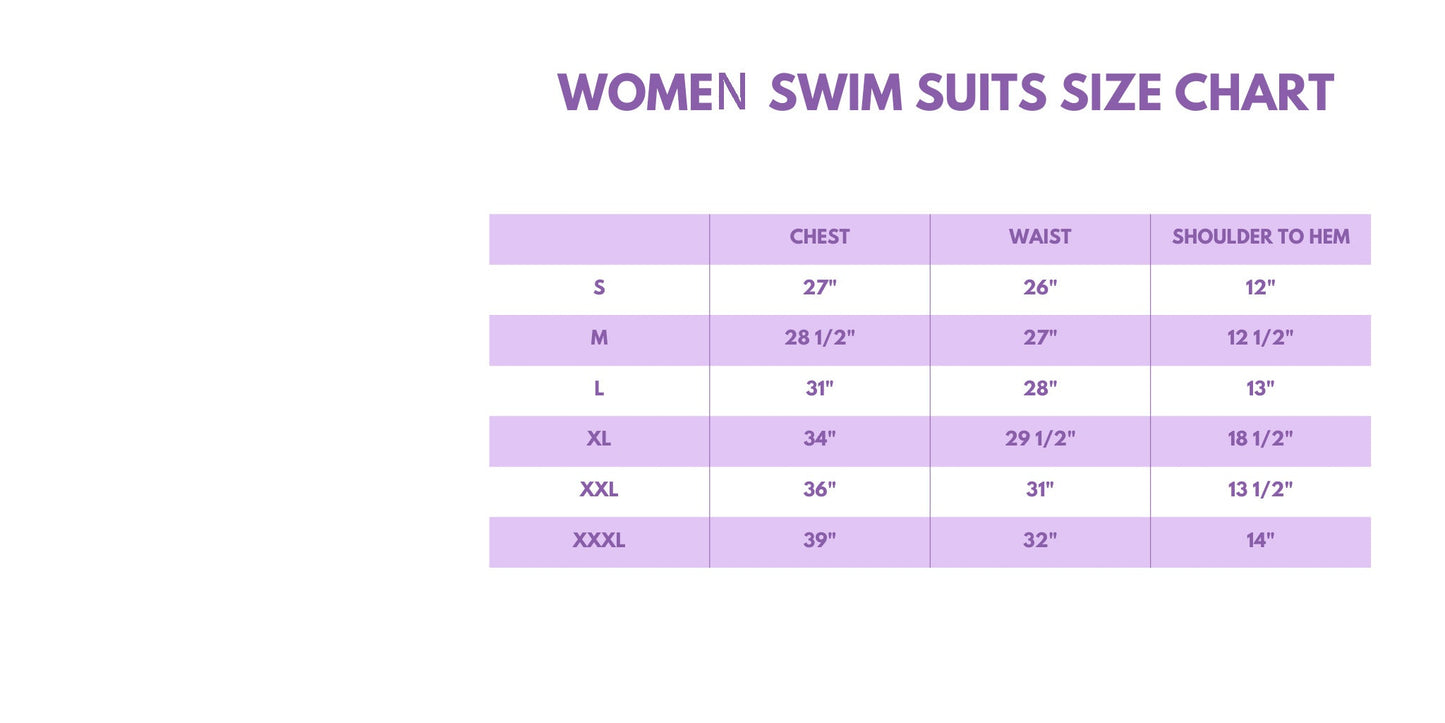 Green daisy print one piece women swimsuit